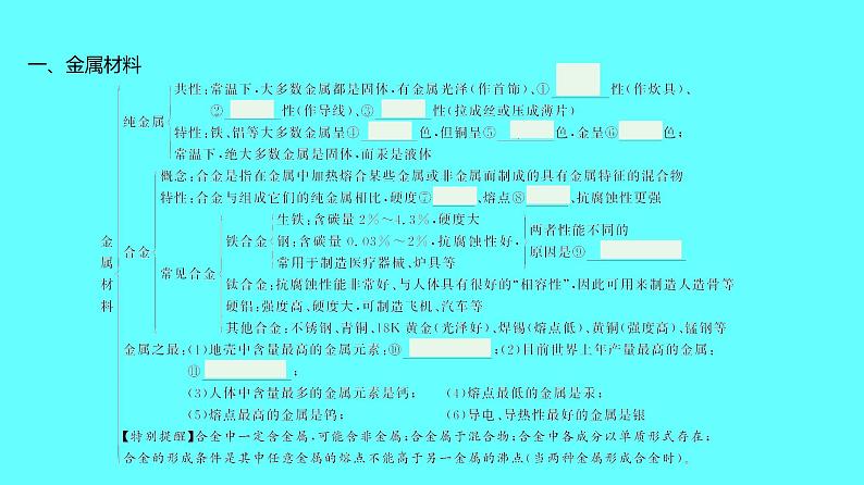 2024湖南中考复习 人教版化学 第八单元 金属和金属材料 课件第4页