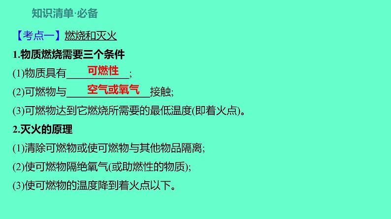 2024贵州中考一轮复习 人教版化学 教材基础复习 主题五 第十讲 化学与能源 课件第4页