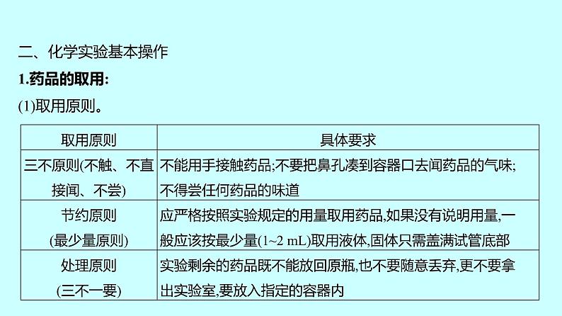 2024贵州中考复习 人教版化学 板块五 第1讲 常见的化学仪器与基本实验操作 课件05