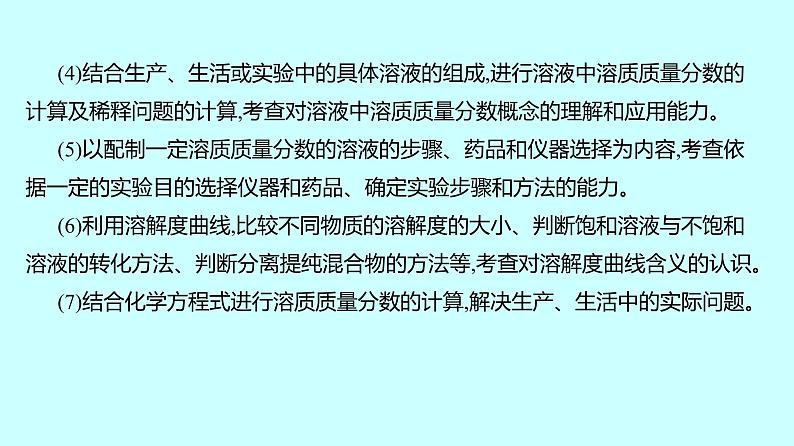 2024贵州中考复习 人教版化学 板块一 第4讲 常见的溶液 课件第3页