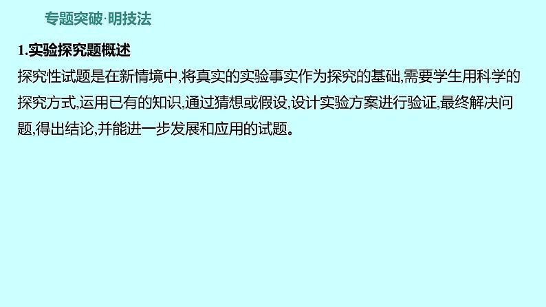 2024贵州中考复习 人教版化学 题型八 实验探究题 课件02