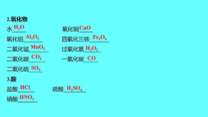 2024湖南中考复习 人教版化学 微专题一 化学用语 课件第7页