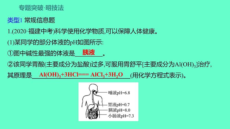 2024福建中考一轮复习 人教版化学 专题八 材料信息题课件PPT第2页