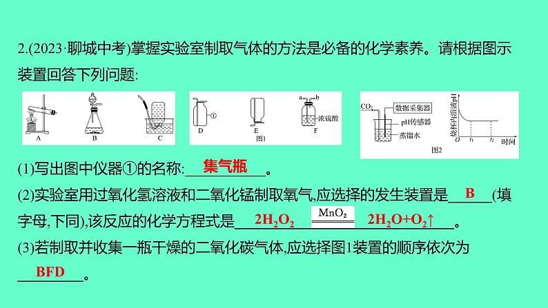 2024福建中考一轮复习 人教版化学 专题二 数字化实验课件PPT第8页