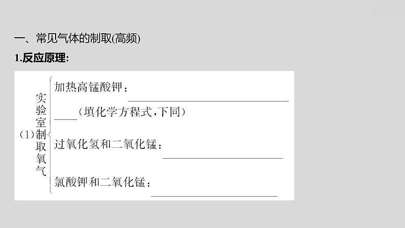2024广西中考复习 通用版化学 教材基础复习 专项突破1:气体的制取、净化和干燥 课件第2页