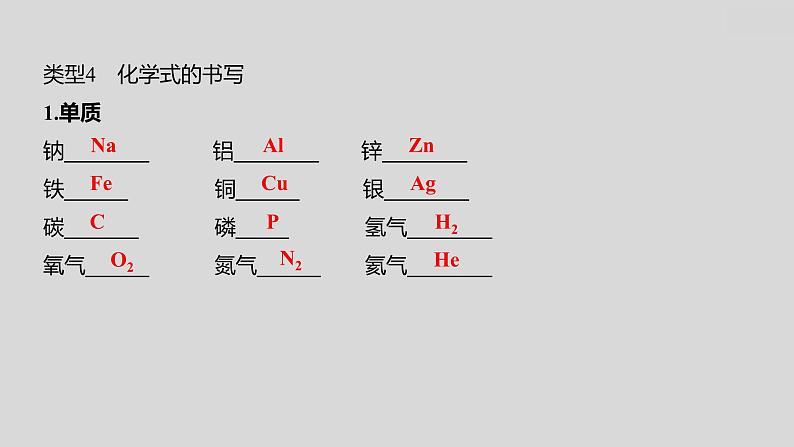 2024广西中考复习 通用版化学 教材基础复习 专项突破8:化学用语 课件第7页