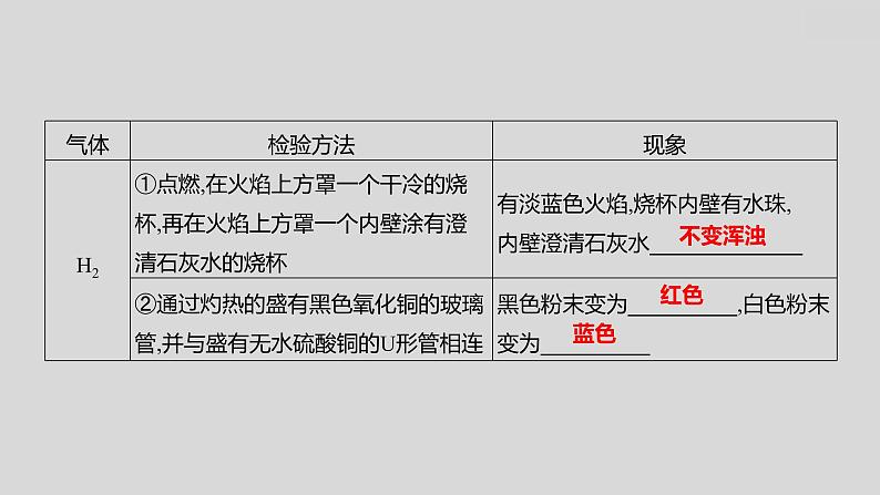 2024广西中考复习 通用版化学 教材基础复习 专项突破7:物质的共存、检验与鉴别、分离与除杂 课件07