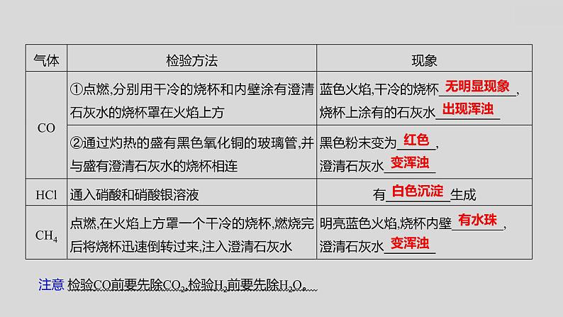2024广西中考复习 通用版化学 教材基础复习 专项突破7:物质的共存、检验与鉴别、分离与除杂 课件08
