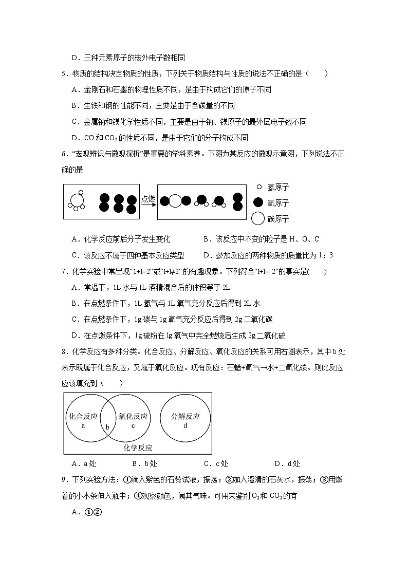 2023-2024学年初三化学期末模拟试卷第2页