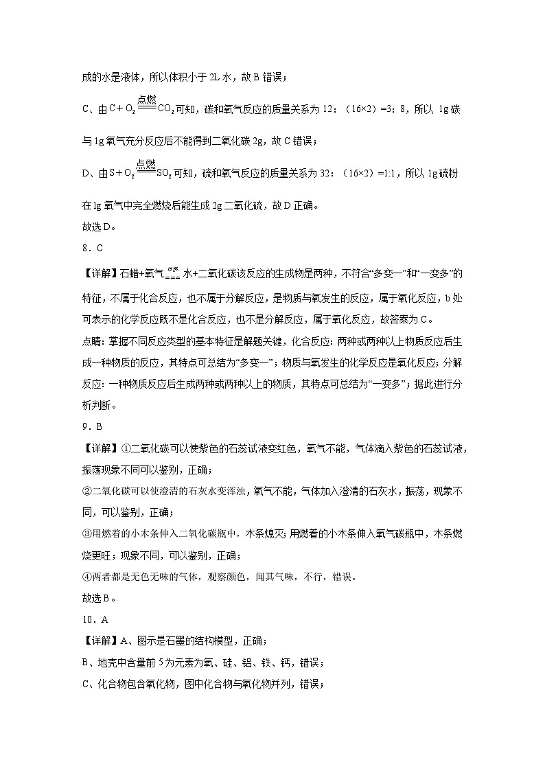 2023-2024学年初三化学期末模拟试卷解析版第3页