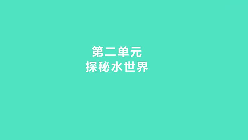 2024中考一轮复习 鲁教版化学 教材基础复习 第二单元 探秘水世界 课件01