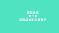 2024中考一轮复习 鲁教版化学 教材基础复习 第三单元 第二节　溶液组成的定量表示 课件