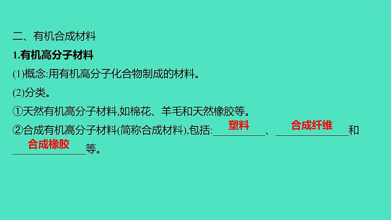 2023-2024 人教版化学 九年级下册 第十二单元 课题3 有机合成材料 课件05