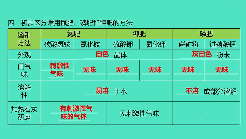 2023-2024 人教版化学 九年级下册 第十一单元 课题2 化学肥料 课件第8页