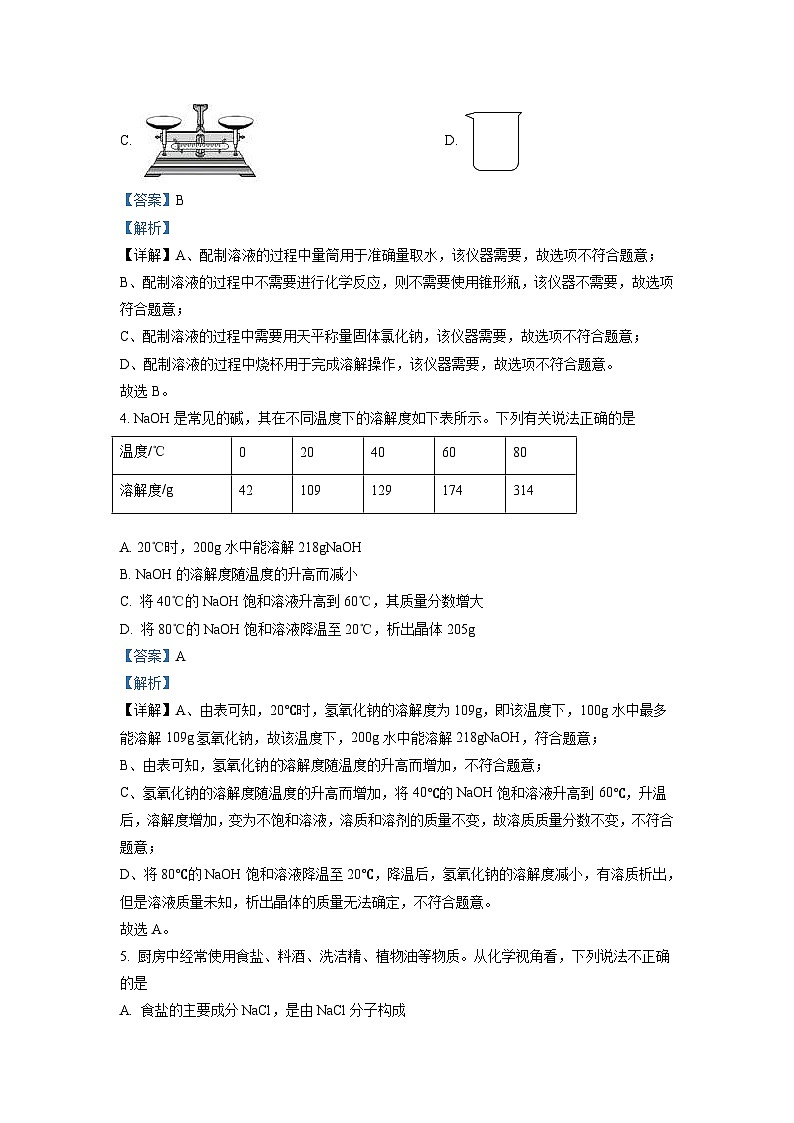 2022年四川省德阳市中考化学真题(含解析)02