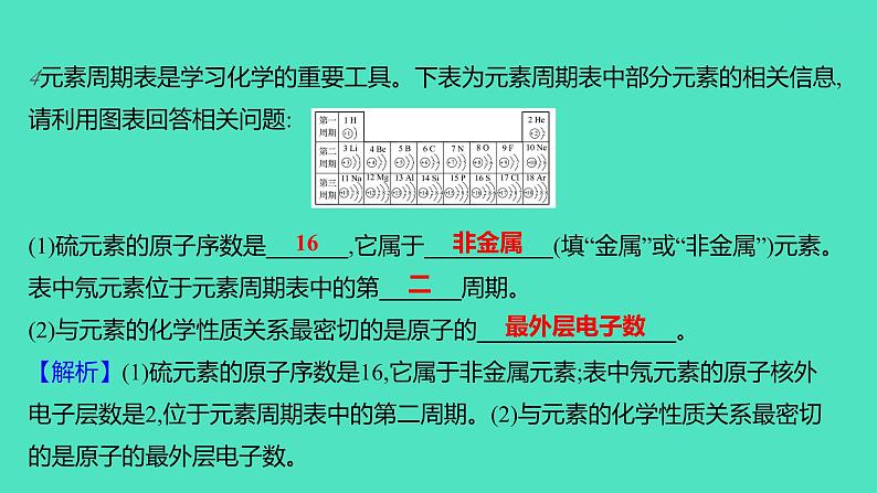 2023-2024学年九年级全一册化学人教版 第三单元 课题3 第2课时 元素周期表 课件07