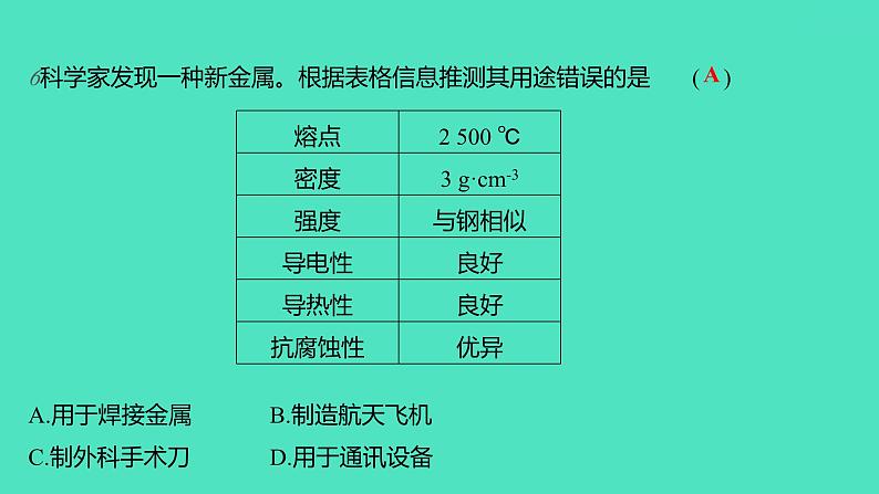 2023-2024学年九年级全一册化学人教版 第八单元 课题1 金属材料 课件第8页