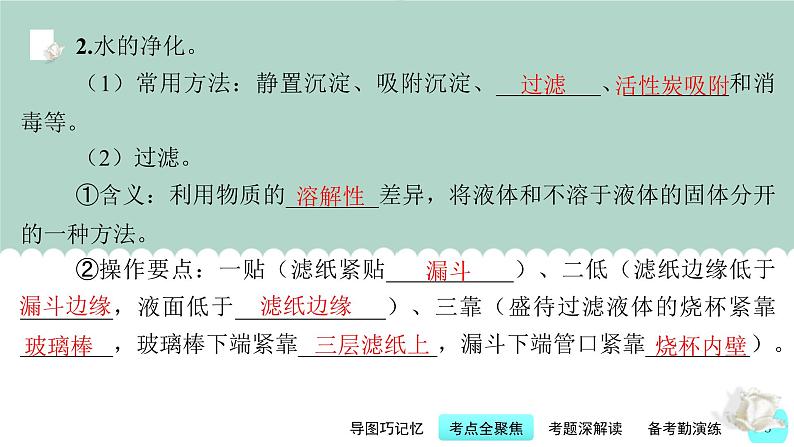 中考化学一轮复习基础过关课件第8讲 水与溶液(含答案)第8页