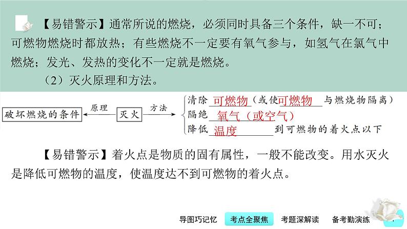 中考化学一轮复习基础过关课件第10讲 燃烧与能源(含答案)第7页