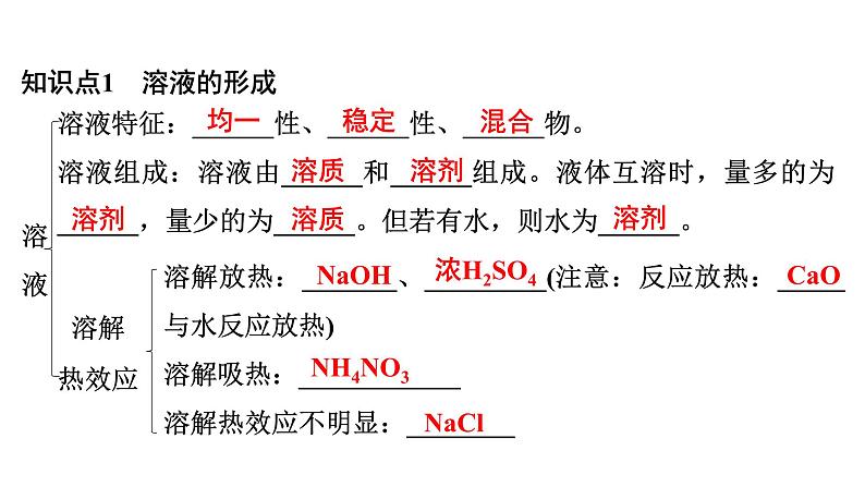 2024年广东省中考化学一轮知识点梳理复习课时9:溶液(一)——溶解度课件PPT第6页