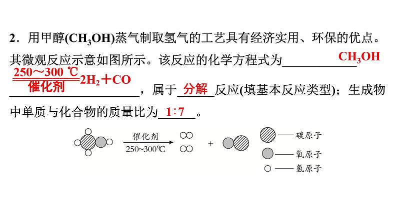 2024年广东省中考化学一轮知识点梳理复习专项训练2:微观反应示意图1课件PPT第3页