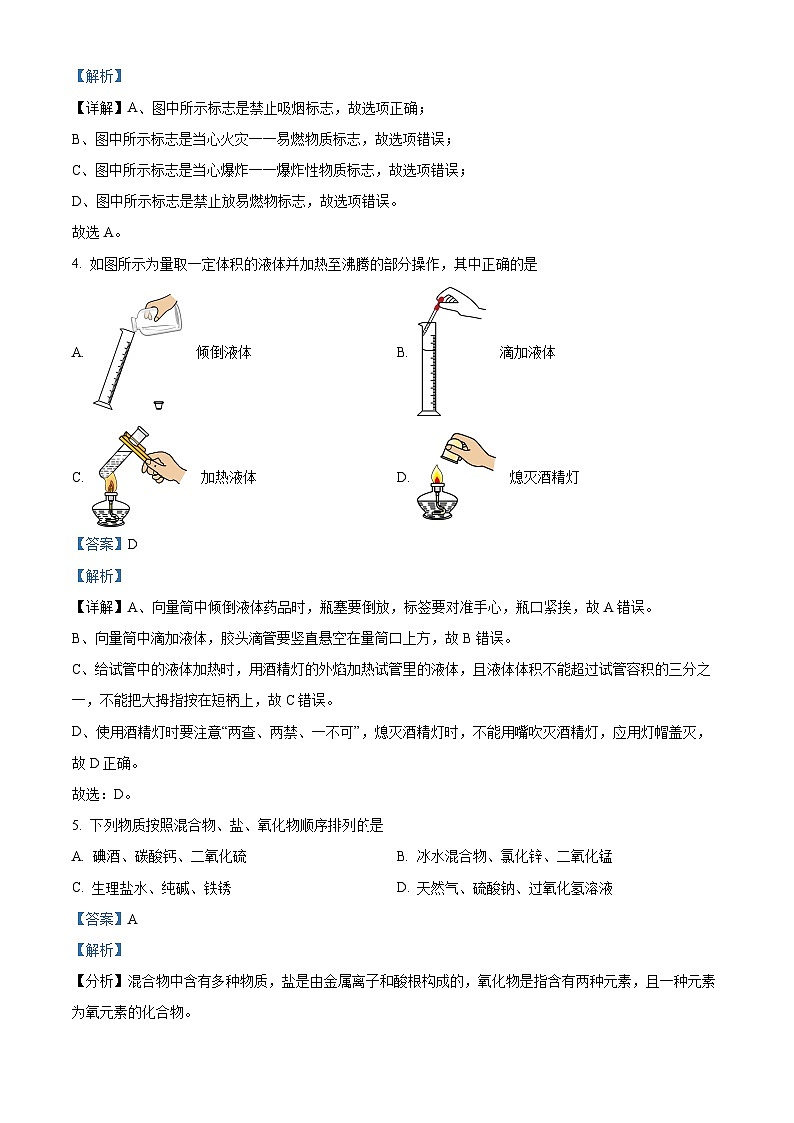 2024年广东省汕头市潮阳区和平镇中考化学一模试卷(解析版)第2页