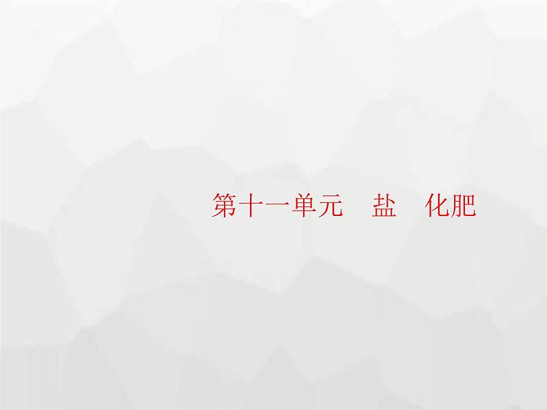 人教版九年级化学下册第11单元盐化肥课题1第1课时常见的盐课件第1页