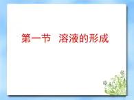 1.1《溶液的形成》（1）课件2023--2024学年九年级化学鲁教版（五四学制）全一册