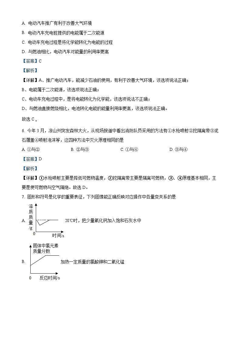 四川省眉山市仁壽縣實驗中學(xué)2023-2024學(xué)年九年級下學(xué)期4月期中化學(xué)試題（解析版）第3頁