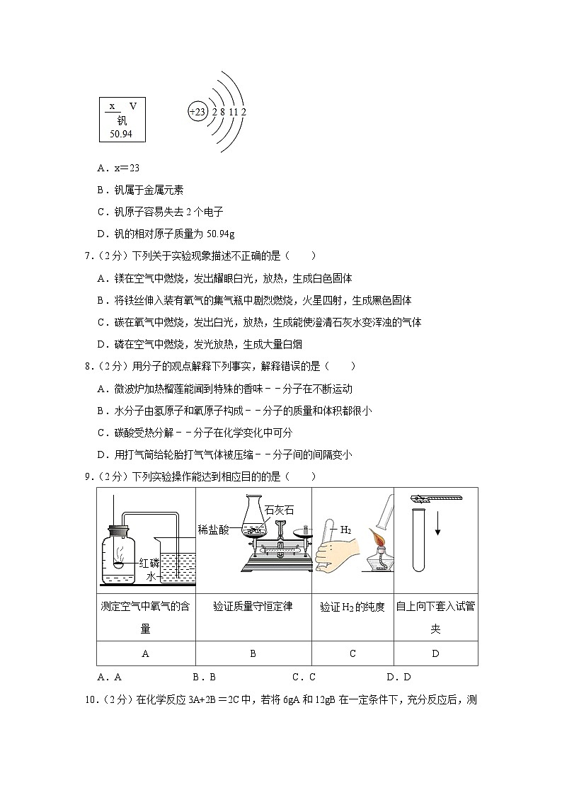 2022-2023学年天津市和平区九年级(上)期中化学试卷及答案解析第2页