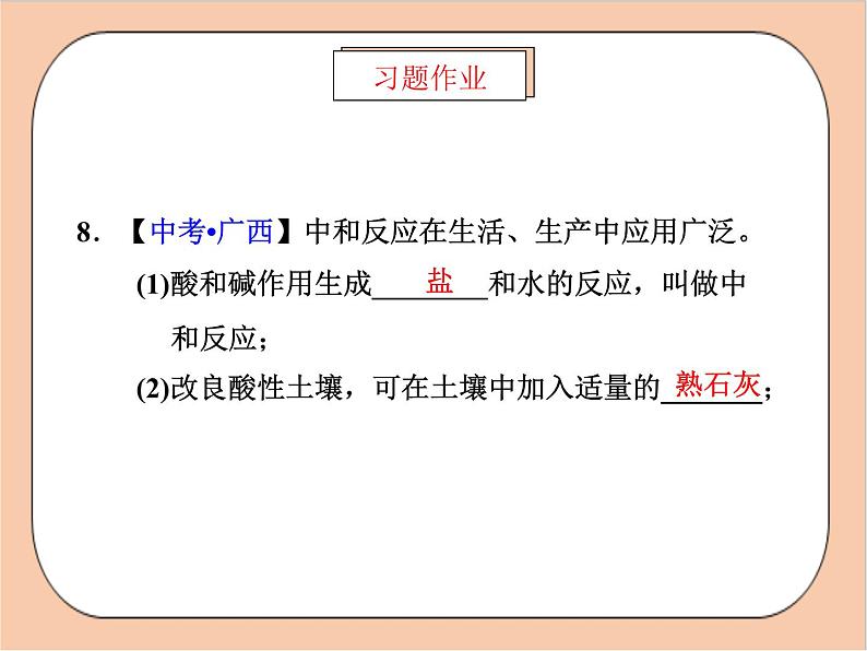 人教版化学九年级下册 实验活动7《溶液酸碱性的检验》作业提升练 课件03