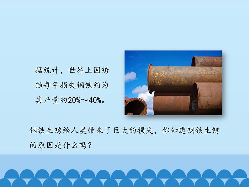 鲁教版化学九年级下册 第九单元 第三节 钢铁的锈蚀与防护_ 课件第3页