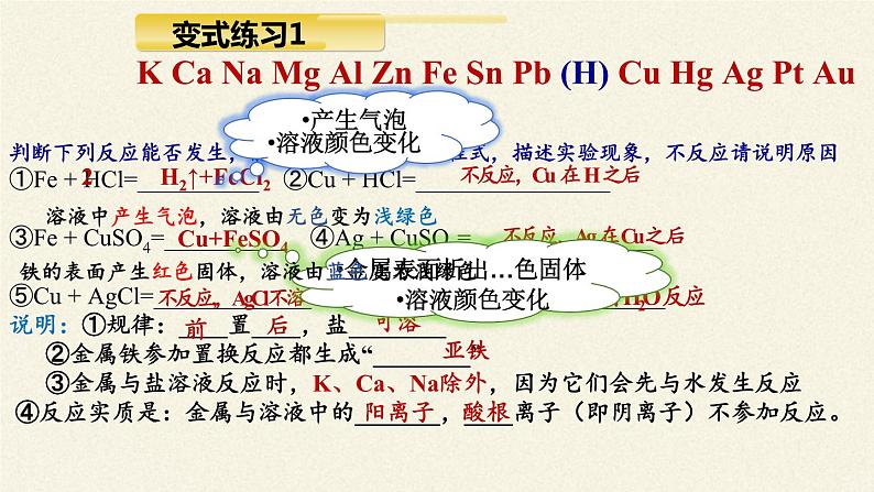 鲁教版化学九年级下册 第九单元 到实验室去:探究金属的性质 课件08