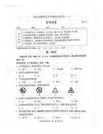2024年北京市朝阳区中考一模化学试卷+