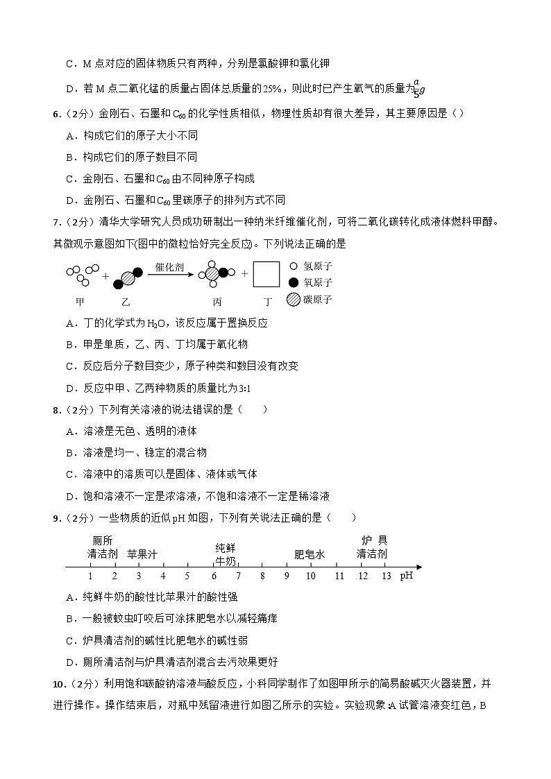 2024年甘肃省武威市凉州区武威三中教研联片九年级二模化学试题第2页