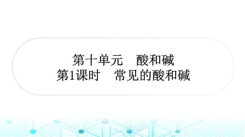 中考化学复习第十单元酸和碱第一课时常见的酸和碱课件第1页