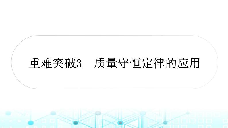 中考化学复习重难突破3质量守恒定律的应用课件第1页