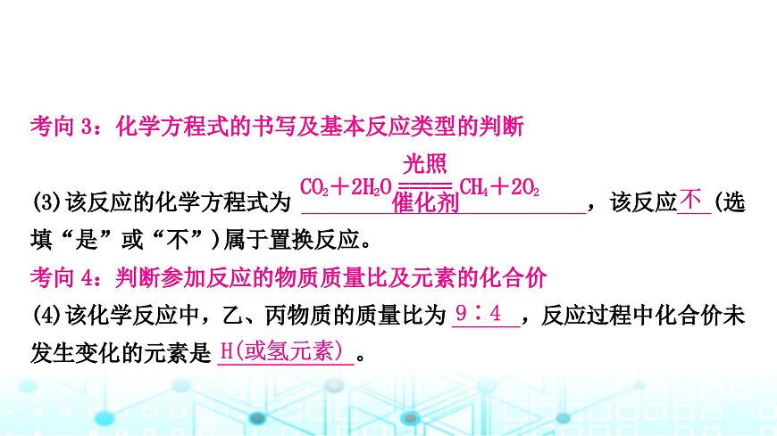 中考化學(xué)復(fù)習(xí)重難突破4微觀反應(yīng)示意圖課件第4頁