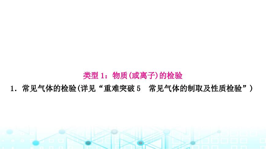 中考化學(xué)復(fù)習(xí)重難突破12物質(zhì)的檢驗(yàn)與鑒別課件第3頁(yè)