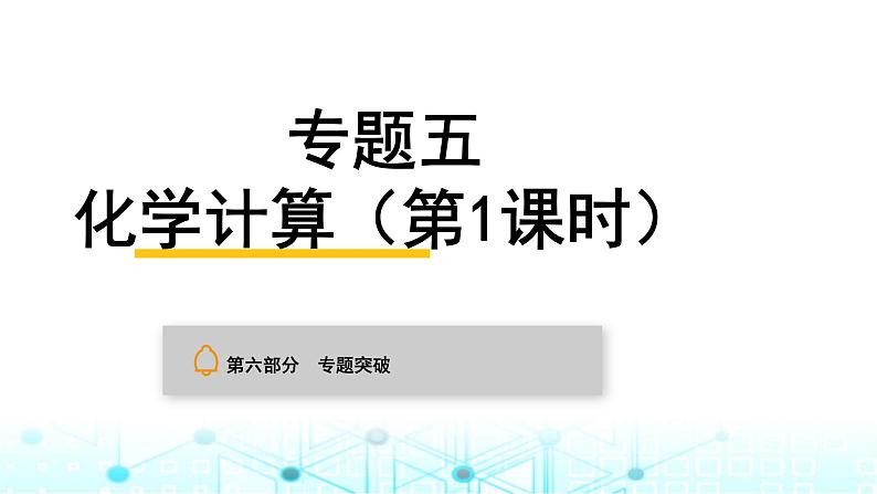 中考化学复习专题突破五化学计算(第1课时)课件第1页