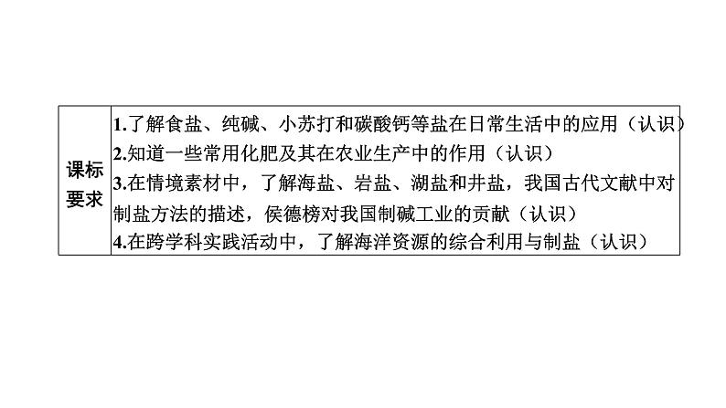 中考化学复习物质的性质与应用考点11盐和化肥课件第2页