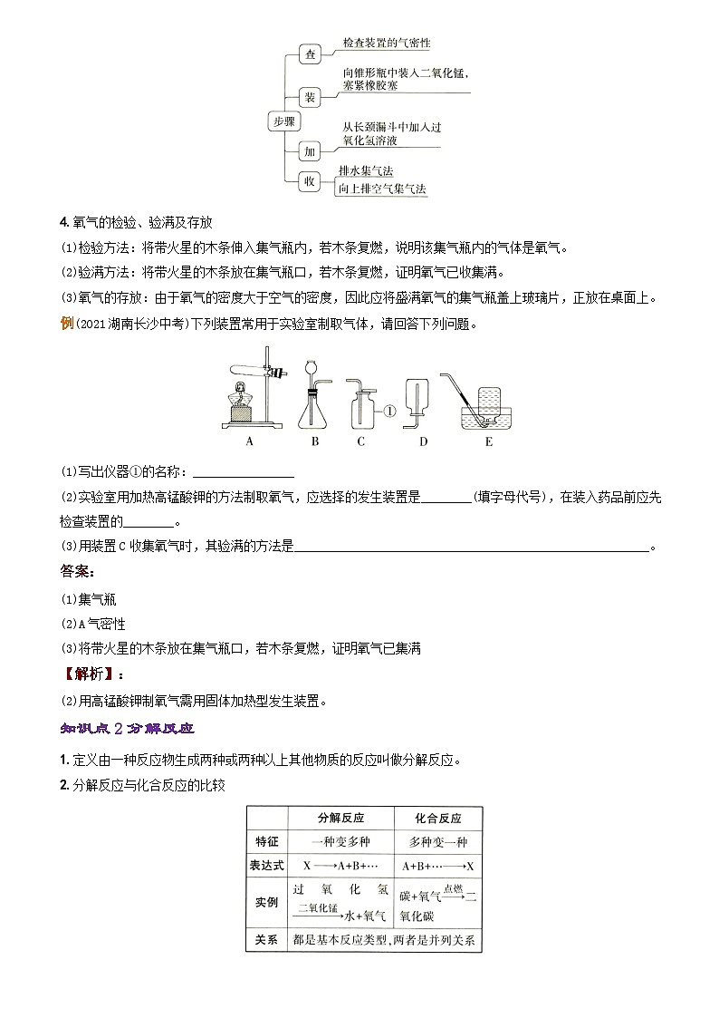 化学人教九上分层优化测试:第二单元课题3 制取氧气第2页