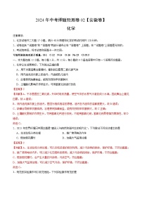 2024年中考押题预测卷02（安徽卷）-化学（全解全析）