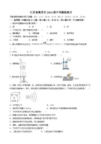 2024年江苏省南京市中考化学模拟练习