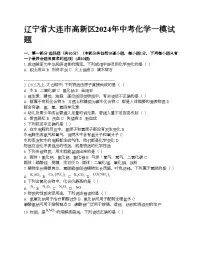 辽宁省大连市高新区2024年中考化学一模试题