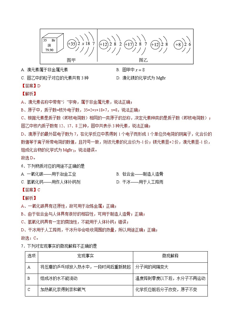 化学(南京卷)(全解全析)第3页