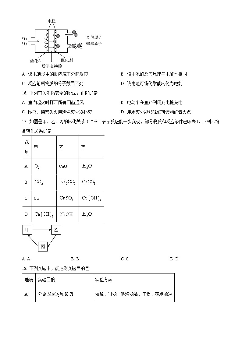 2024年广西梧州市中考二模化学试题(原卷版+解析版)03