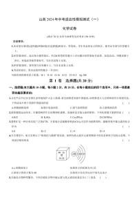 山西2024年中考一模化学(试卷+答案)