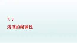 2024九年级化学下册第7单元常见的酸和碱7.3溶液的酸碱性课件（鲁教版）