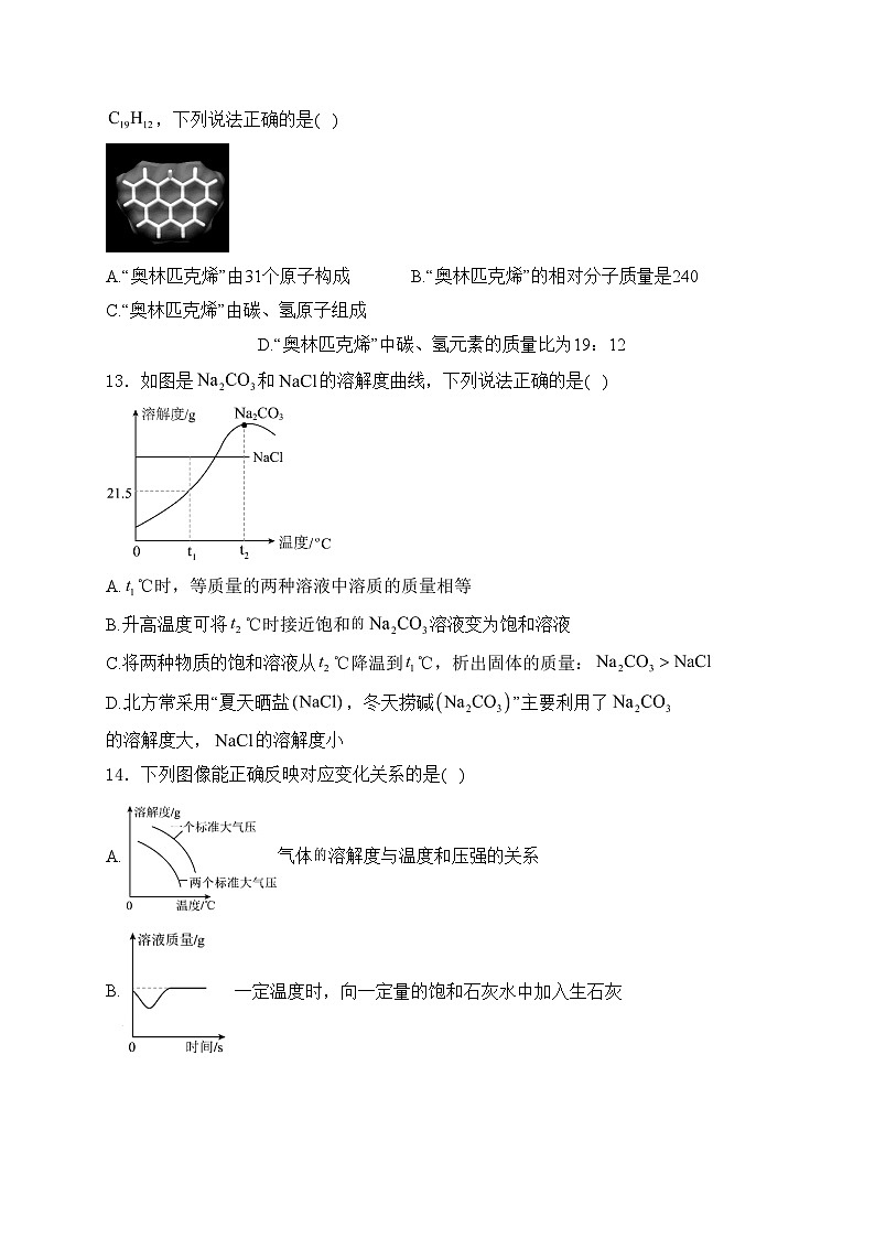 湖南省岳阳市岳阳县2024届九年级下学期中考二模化学试卷(含答案)03